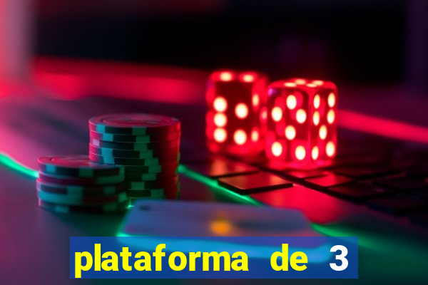 plataforma de 3 reais jogo